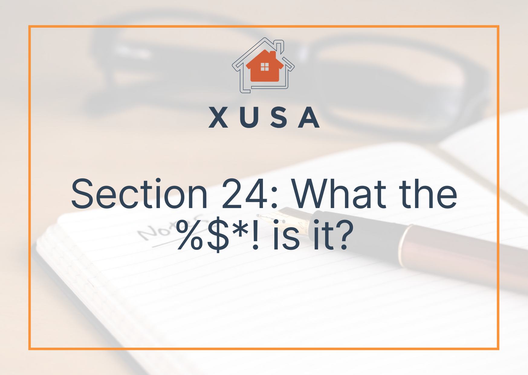 Section 24: What the *#&! is it?